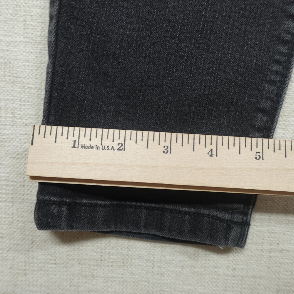 White House Black Market Jeans Womens Size M Mid Rise Skinny Leg Charcoal Wash - Picture 8 of 12